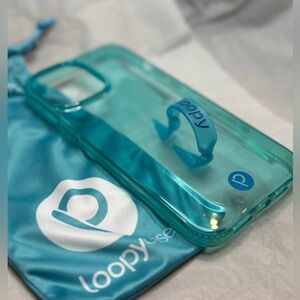 Loopy Case, Clear Neon Blue, iPhone 12 Pro Max